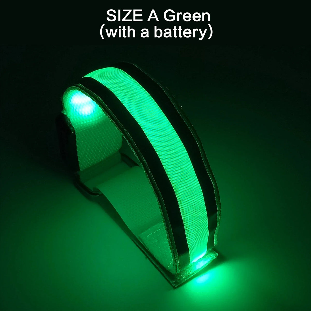 USB Rechargeable LED Safety Armband for Night Running and Cycling