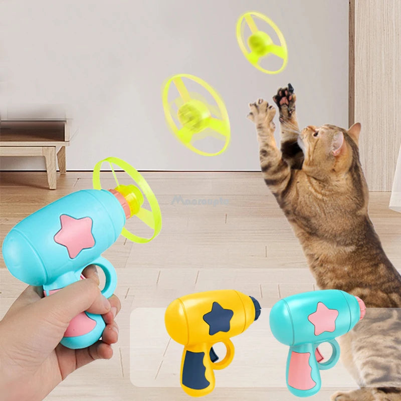 Interactive Cat Disc Launcher Toy