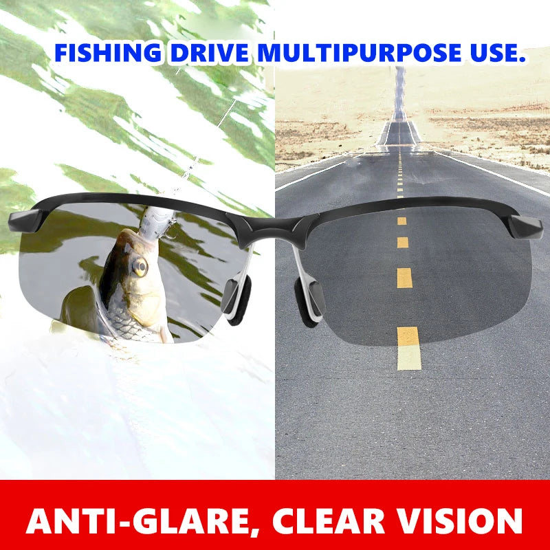 Photochromic Polarized Sports Sunglasses with UV400 Protection