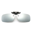 A pair of black UV400 polarized driving sunglasses viewed from the front.
