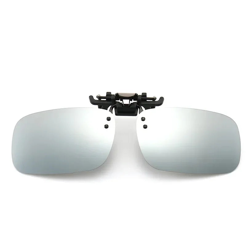 A pair of black UV400 polarized driving sunglasses viewed from the front.