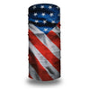 A tube bandana or head wrap featuring the design of the American flag.