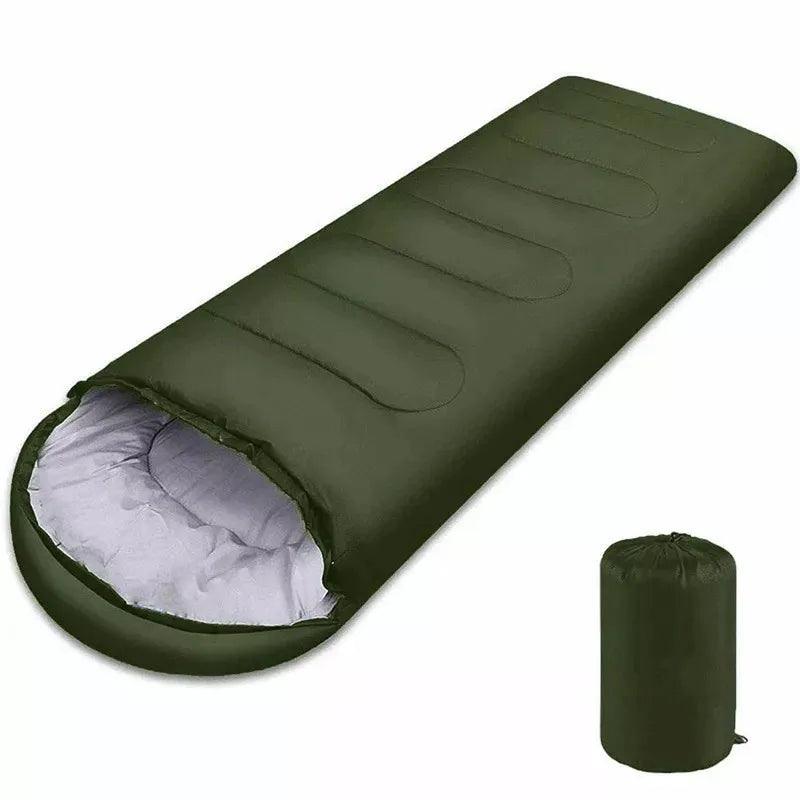 Envelope Cotton Sleeping Bag for 3-Season Camping