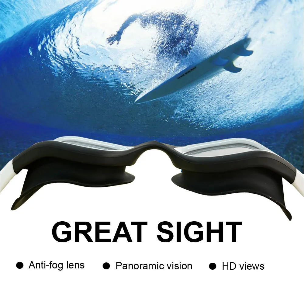 Polarized Anti-Fog Swimming Goggles for Adults