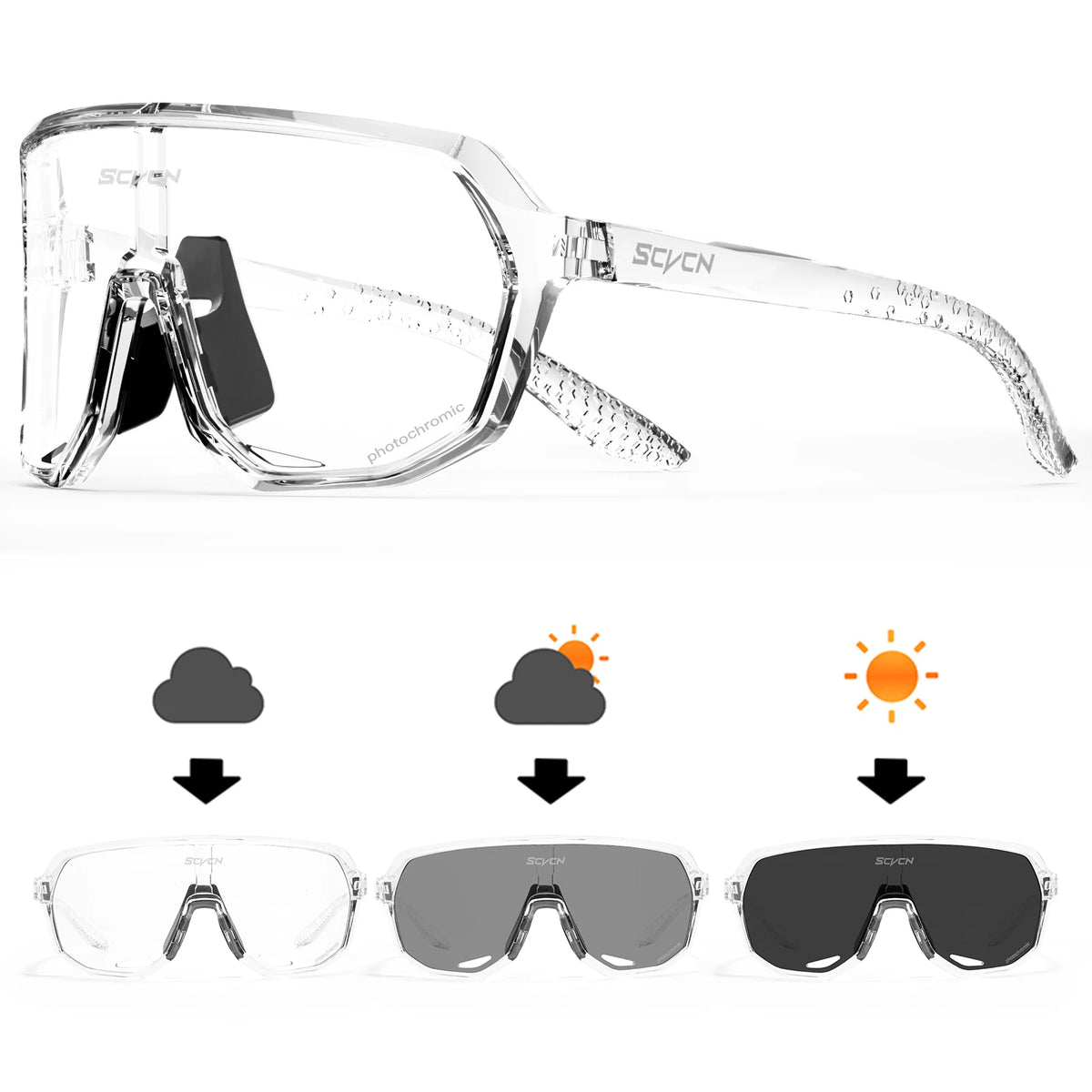 Photochromic Cycling Glasses with UV400 Protection