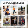 A collage showing various fitness activities including basketball, running, cycling, yoga, and badminton.