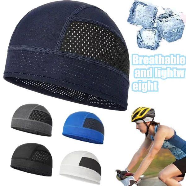 Breathable Mesh Cycling Skull Cap with Sweat-Wicking Liner
