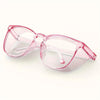 Rosa durchsichtige Anti-Fog-Schutzbrille mit durchscheinendem Rahmen und klaren Linsen