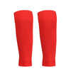 Pair of red honeycomb grip football socks