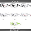 A row of fifteen photochromic sports sunglasses models labeled KD9 through KD15 displayed against a dark background.