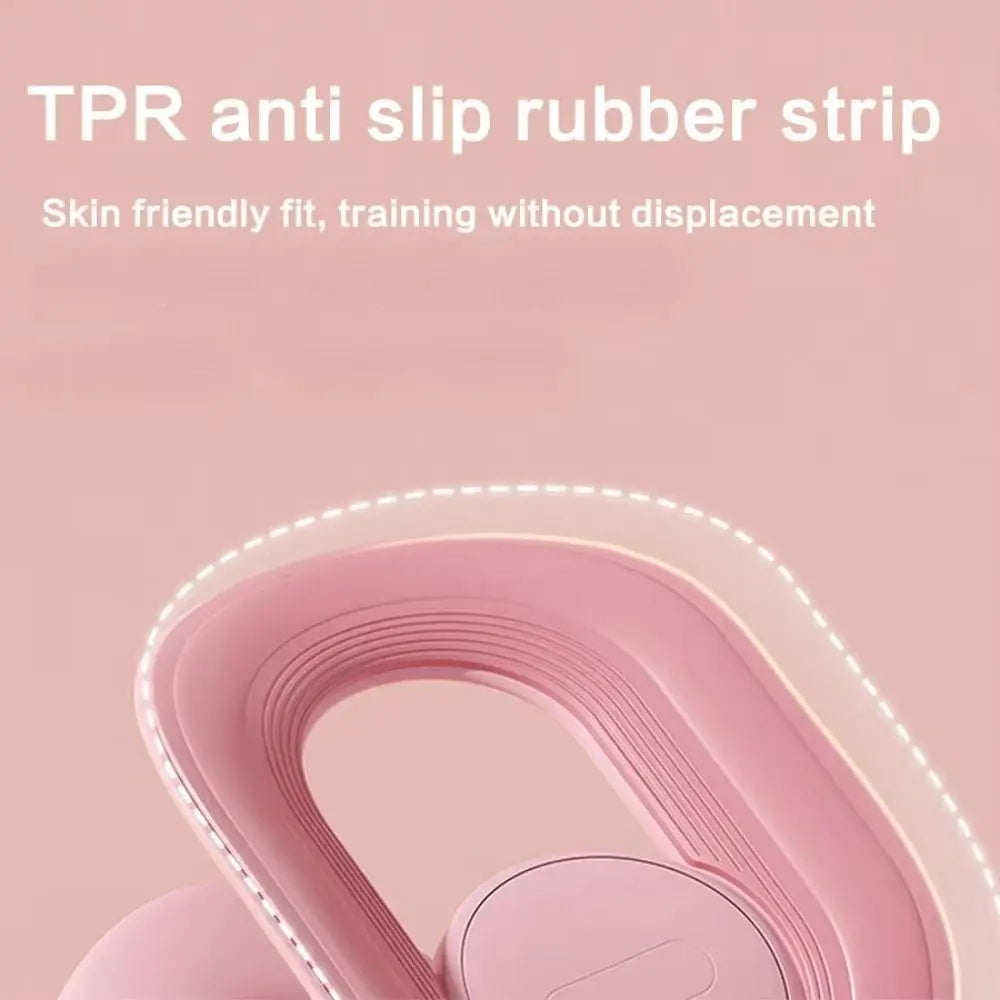 Pink TPR anti slip rubber strip used for training without displacement on a fitness device.
