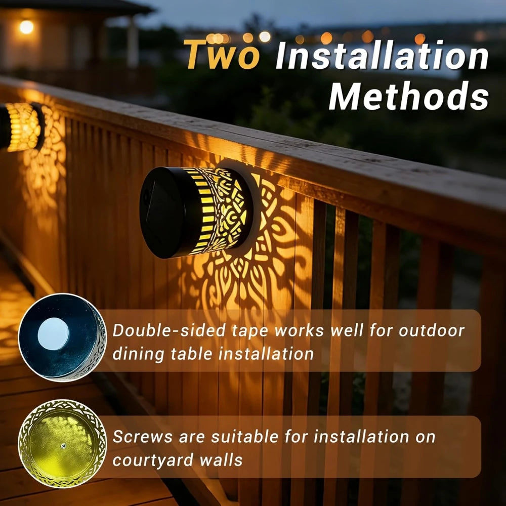 Solar Peony Mandala Projector Light for Outdoor Walls