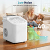 Compact Countertop Ice Maker with Basket and Handle