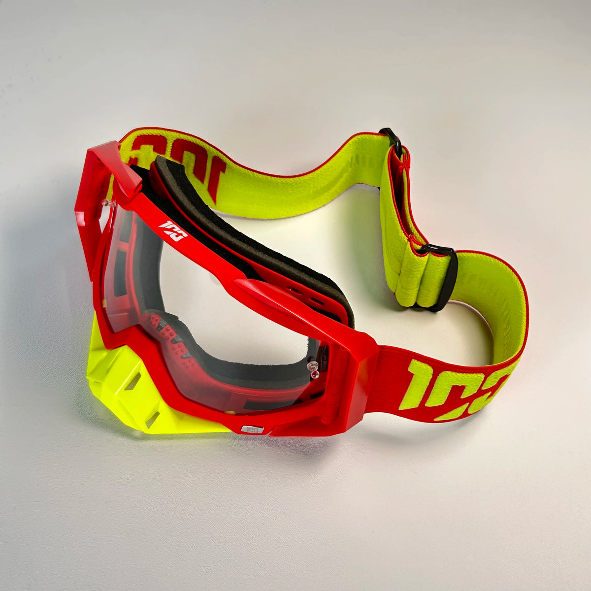 Classic Red Motorcycle Goggles with HD Lens