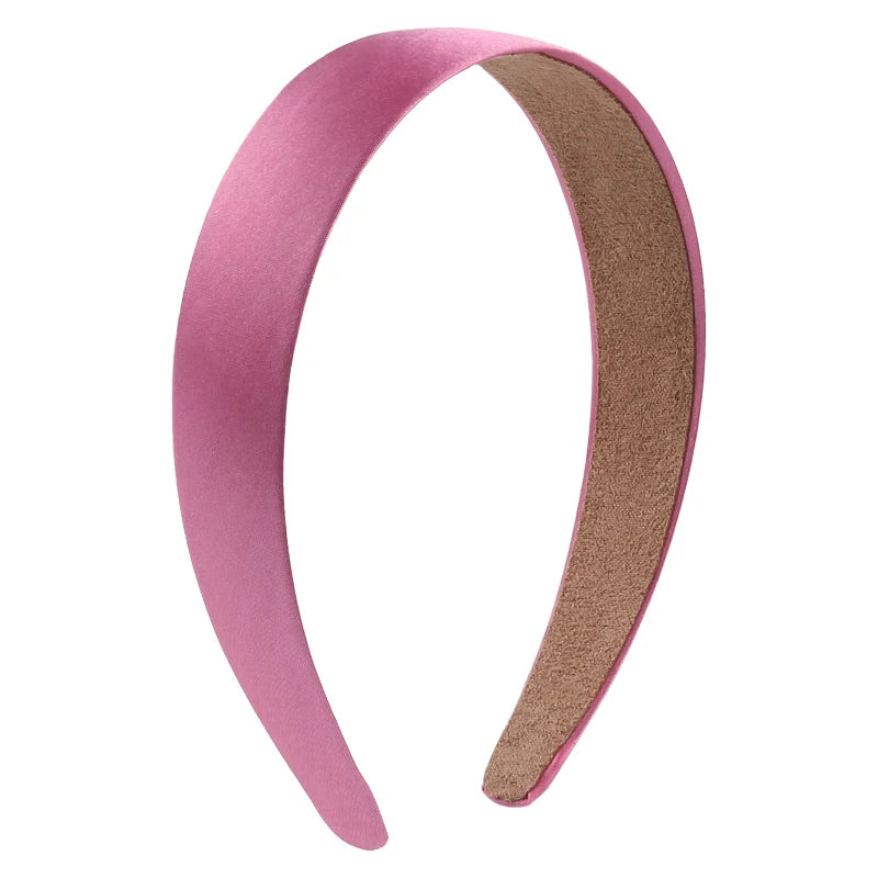 Solid Satin Hair Bands for Girls