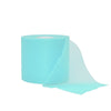 Roll of light blue protective foam athletic tape wrap with a section unwrapped.