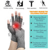 Gray compression gloves for hand and wrist relief, shown alongside sports activities.