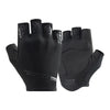 A pair of black breathable cycling gloves for mountain biking riding