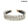 Ice Blonde braided hair accessory worn on a wrist.