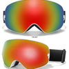 Outdoor Ski Goggles with Protective Case and Anti-Fog Lenses