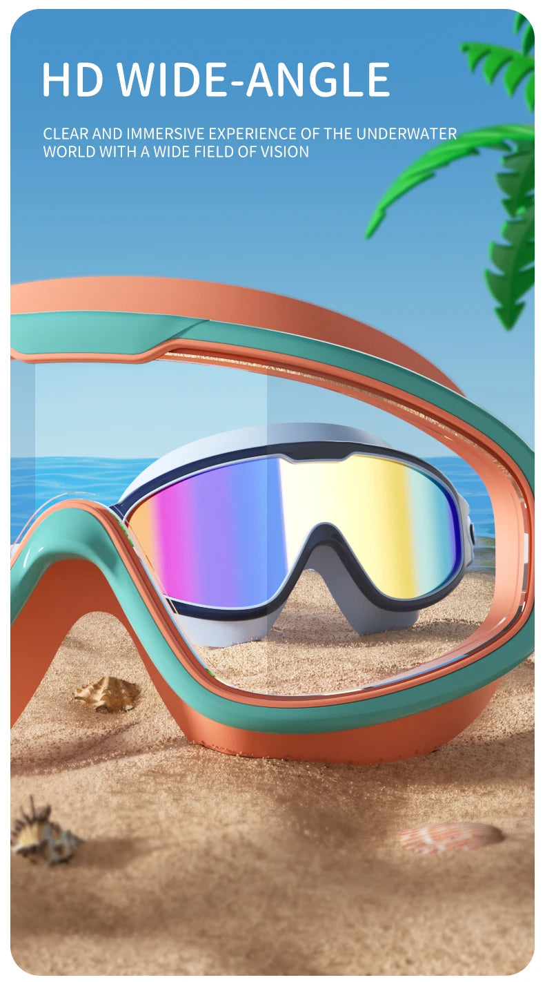Kids Anti-Fog Swim Goggles with UV Protection