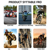 A collage showing various activities like karting, motorcycle driving, mountain biking, motocross, climbing, and road biking.