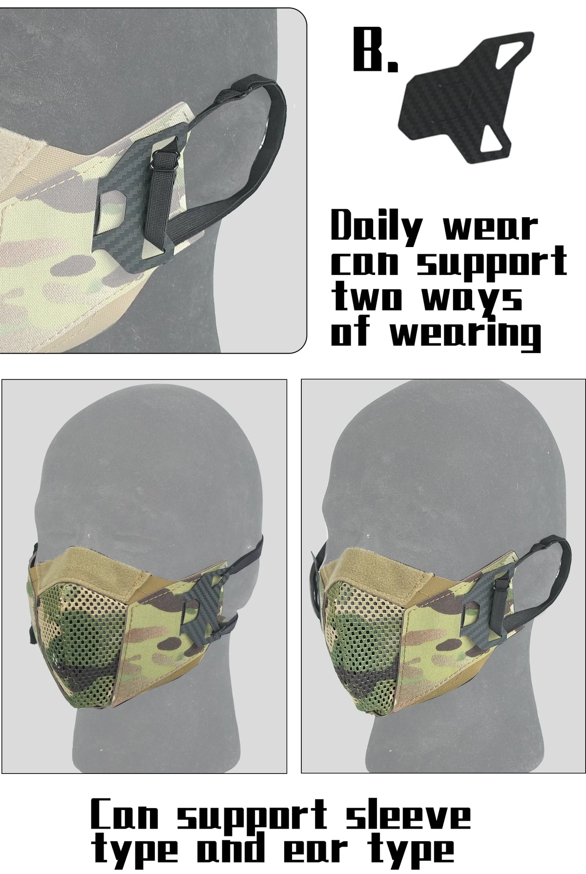 Tactical Anti-Fog Face Mask for Hunting and Airsoft