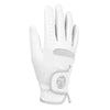 A white men's breathable golf glove shown against a white background.