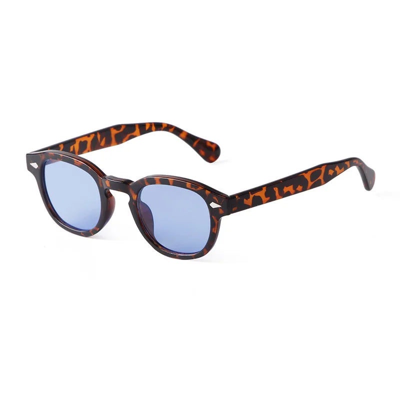 Retro Round Sunglasses with UV400 Protection