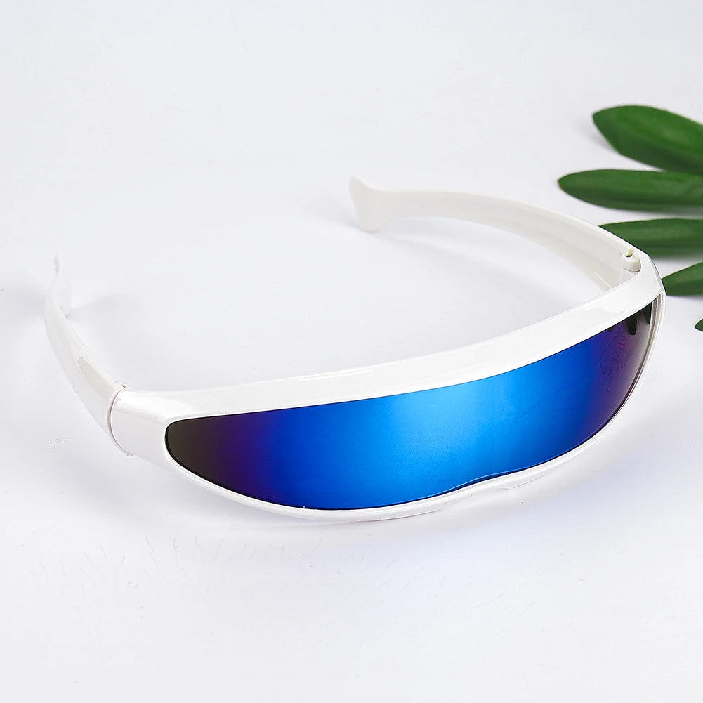 Futuristic Cyclops Visor Sunglasses with UV400 Protection