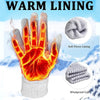 Close-up of a hand glowing with heat through a warm lining glove, showing the soft fleece lining and windproof cuff.