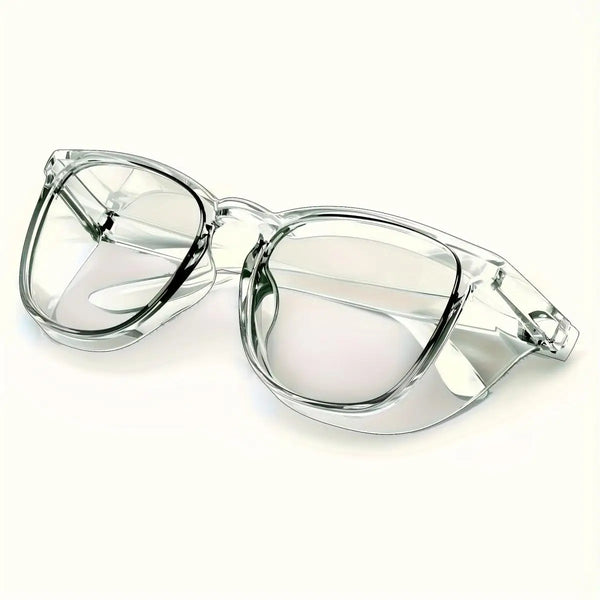 Lunettes de protection anti-buée claires avec un cadre translucide et des verres