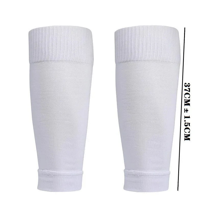 Pair of white compression sports socks for football and team activities