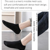 Black invisible mesh socks shown in various colors and styles for men and women