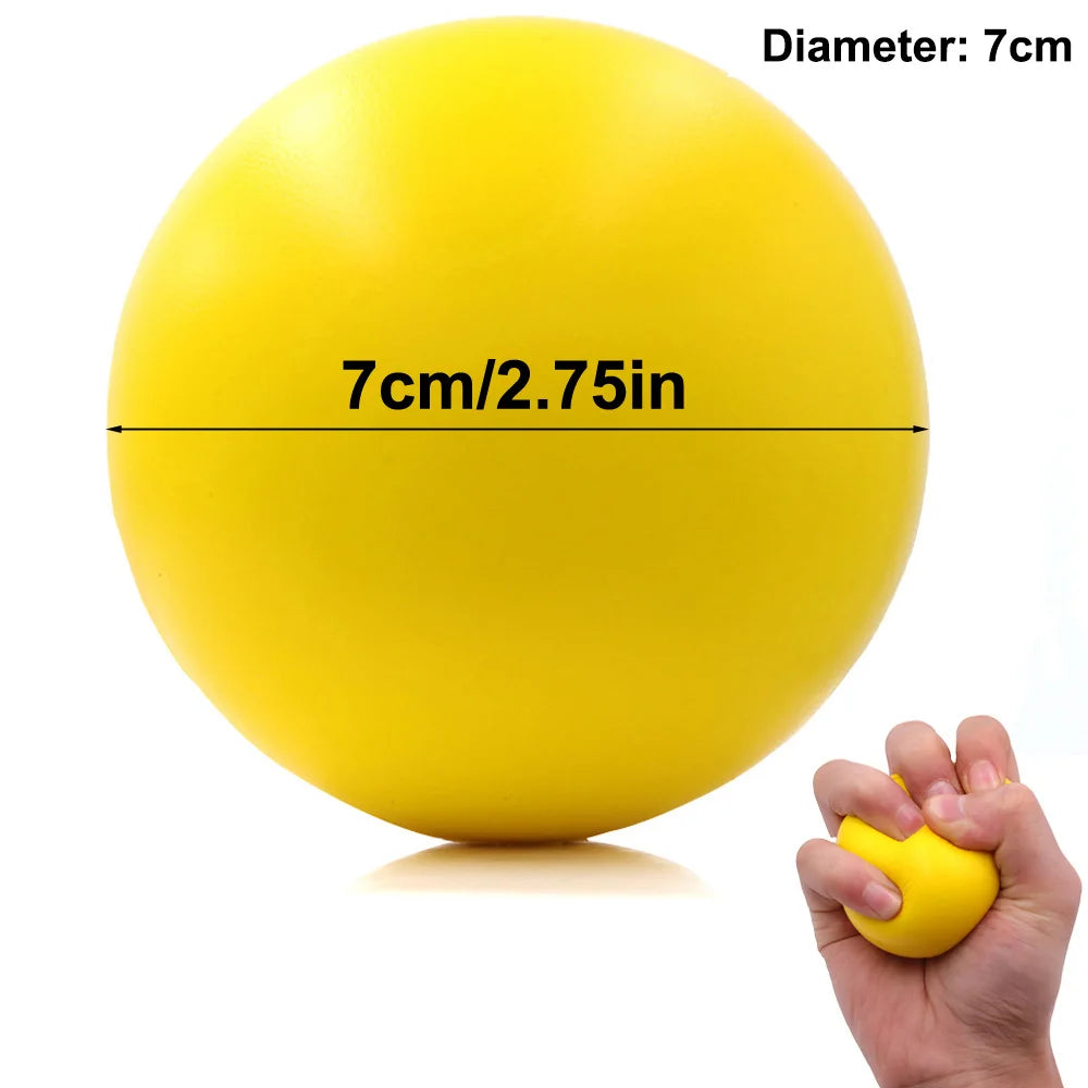 Foam Exercise & Massage Balls (2-Pack) for Grip Strength, Rehabilitation & Stress Relief