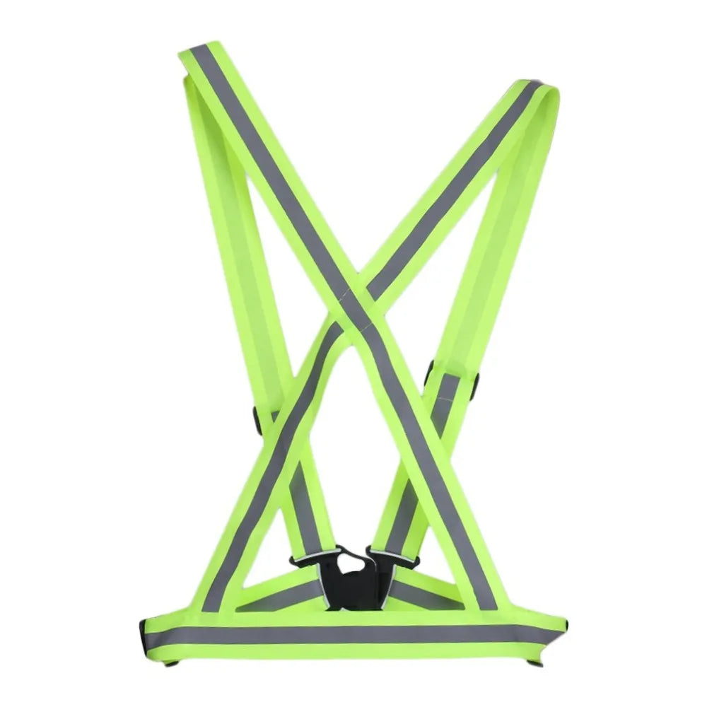 Adjustable Reflective Safety Vest for Night Running and Cycling