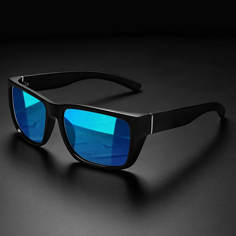 Polarized Retro Square Sunglasses with UV400 Protection