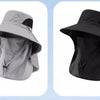 UPF 50+ Wide Brim Sun Hat with Detachable Face Mask