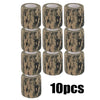 Diez rollos de vendas elásticas de camuflaje para deportes y caza