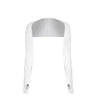 White ice silk sun protection arm sleeves displayed on a white background.