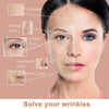 Diagram showing various facial lines like forehead, crow's feet, nasolabial folds, and mouth lines to illustrate wrinkle smoo