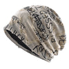 Vintage Letter Print Beanie Hat with Fleece Lining