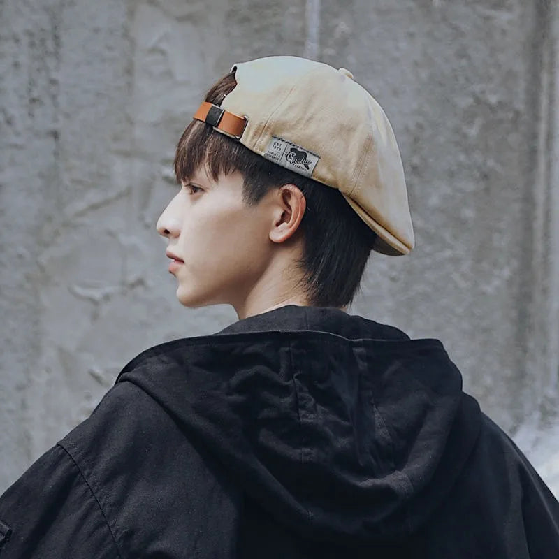 Classic Cotton Beret Hat – Vintage Ivy Cap for Men & Women