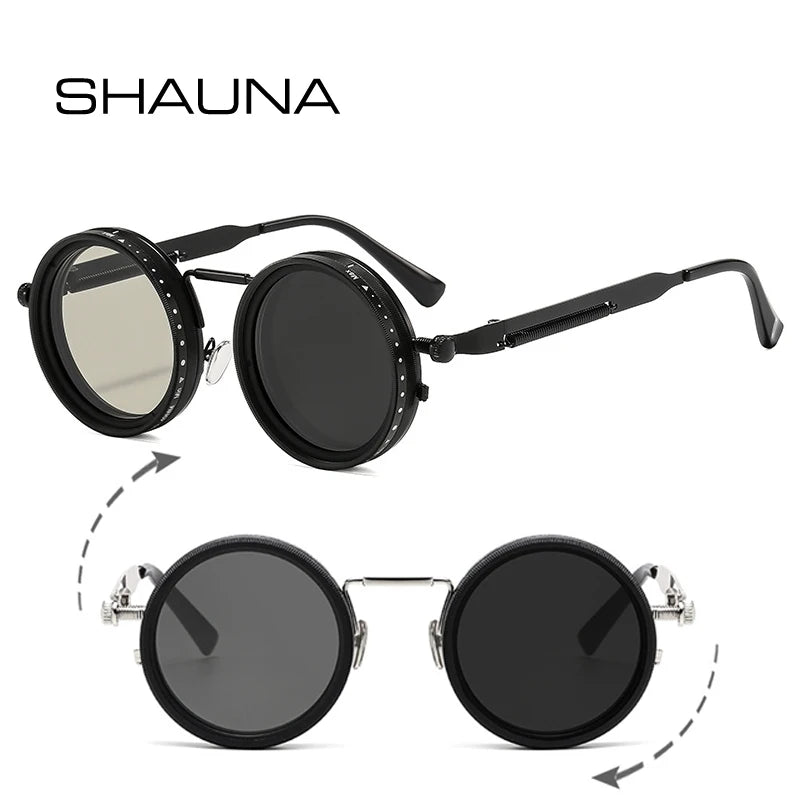 Vintage Round Polarized Sunglasses with UV400 Protection