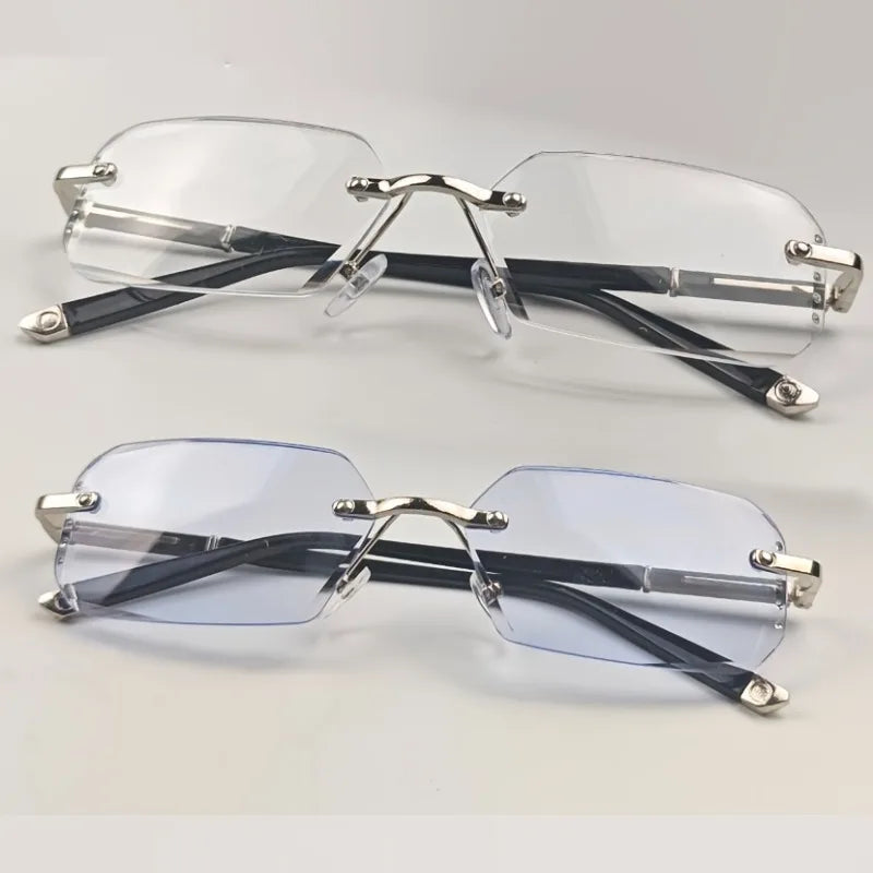 Rimless Reading Glasses, 2-Pack
