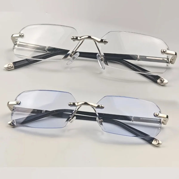 Rimless Reading Glasses, 2-Pack