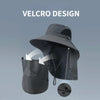 Wide Brim Bucket Hat with Neck Protection
