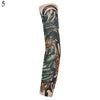 A long sleeve of UV protection arm sleeves featuring a detailed tiger print design.