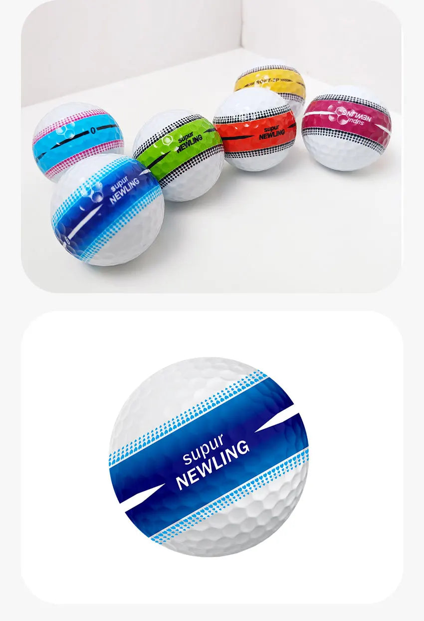 Premium Three-Layer Distance Golf Balls (6-Pack)