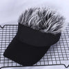 Adjustable Sun Visor with Realistic Hair Strands